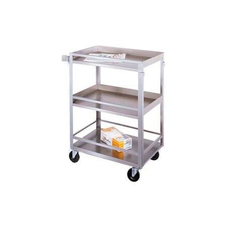 Lakeside Mfg. Lakeside Steel Utility Cart w/3 Shelves, 300 lb., 27-1/2inL x 16-1/4inW x 33-3/8inH 316